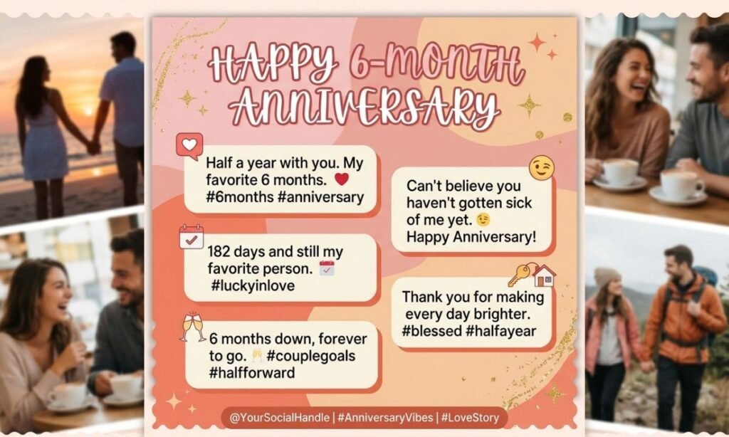 6-Month Anniversary Wishes for Husband