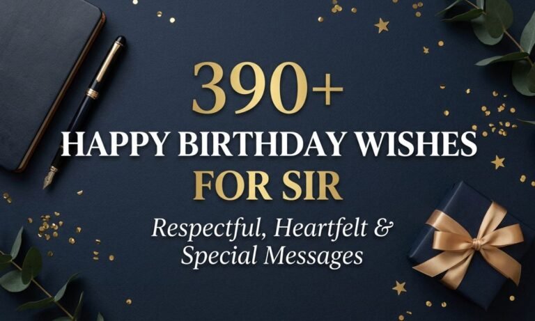390+ Happy Birthday Wishes for Sir: Respectful, Heartfelt & Special Messages
