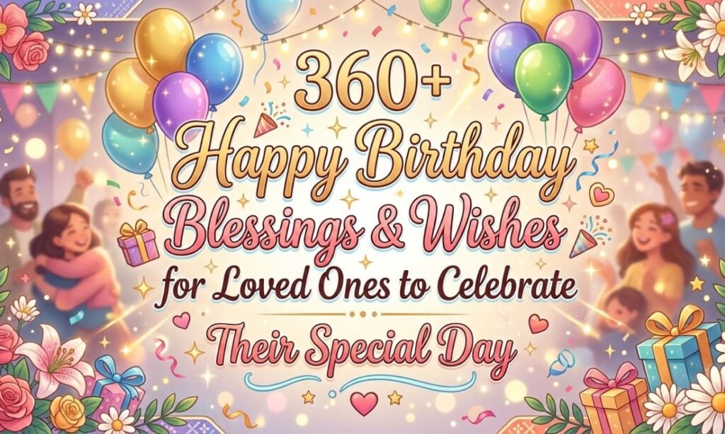 360+ Happy Birthday Blessings & Wishes for Loved Ones to Celebrate Their Special Day