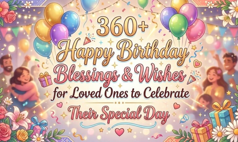 360+ Happy Birthday Blessings & Wishes for Loved Ones to Celebrate Their Special Day
