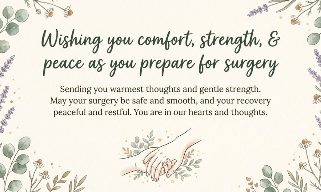 Comforting Before Surgery Wishes