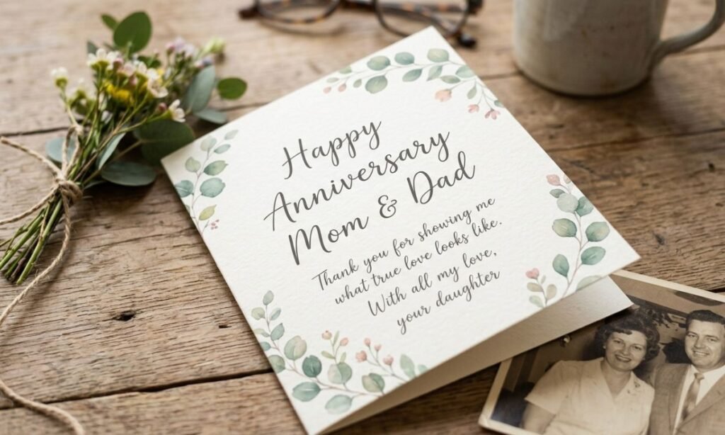 Anniversary Wishes for Parents from Daughter