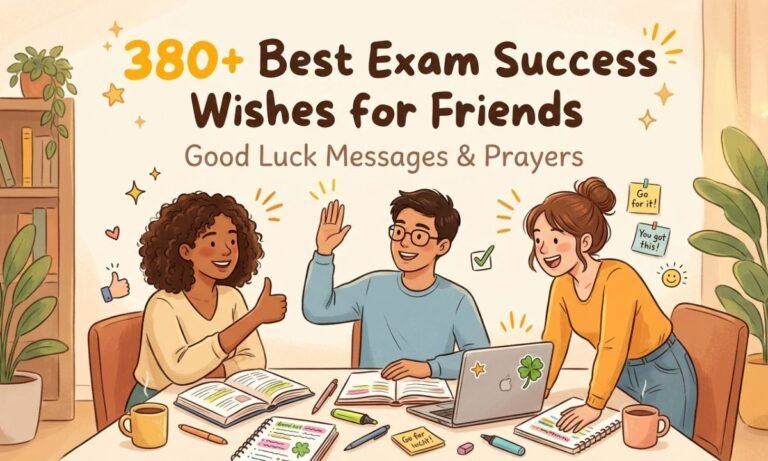 380+ Best Exam Success Wishes for Friends: Good Luck Messages & Prayers