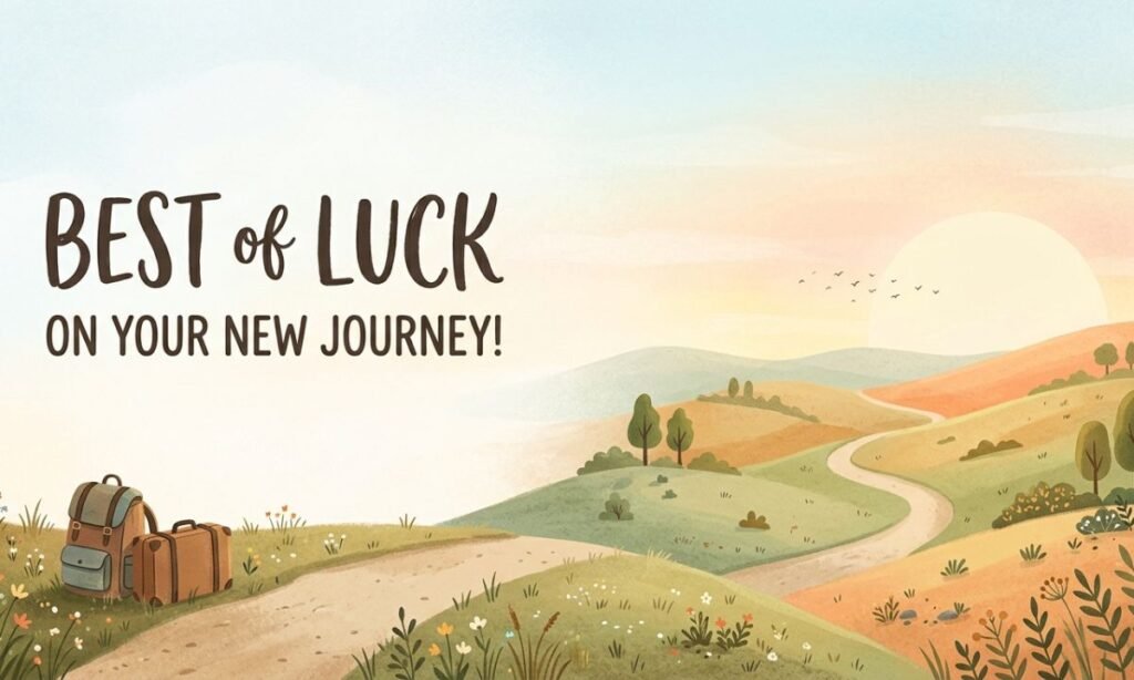 Best of Luck in Your New Journey Messages