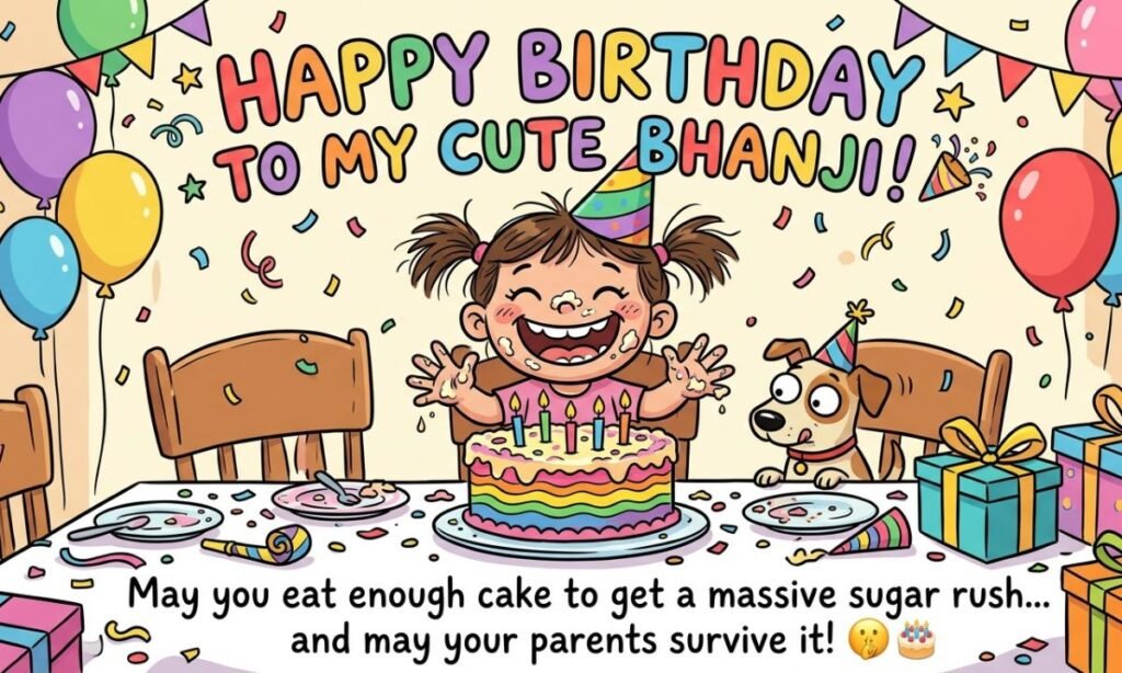 Funny Birthday Wishes for Cute Bhanji