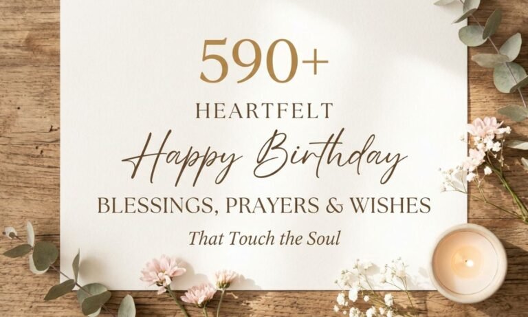 590+ Heartfelt Happy Birthday Blessings, Prayers & Wishes That Touch the Soul