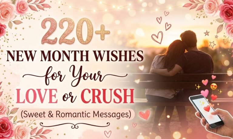 220+ New Month Wishes for Your Love or Crush (Sweet & Romantic Messages)