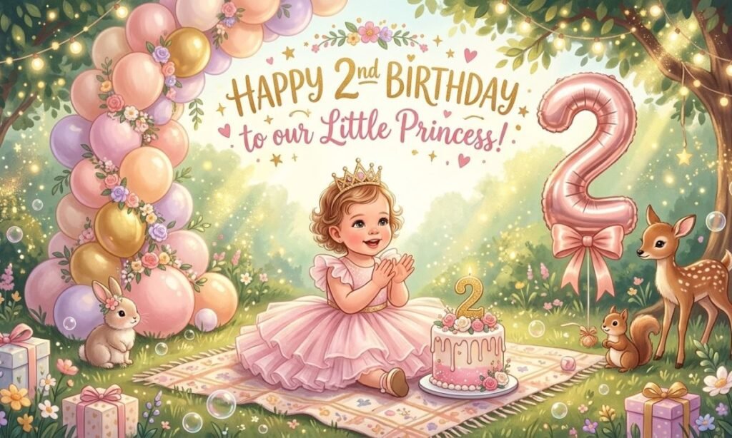 Short Birthday Wishes for a 2-Year-Old Baby Girl