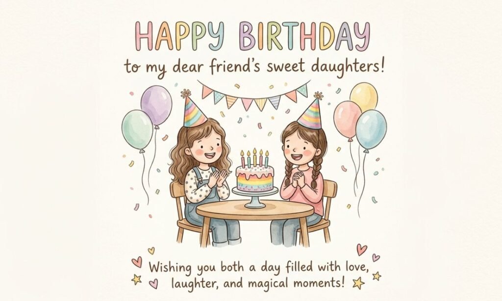 Sweet Birthday Wishes For Friend's Daughters