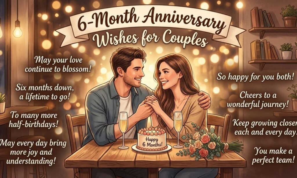 6-Month Anniversary Wishes for Husband