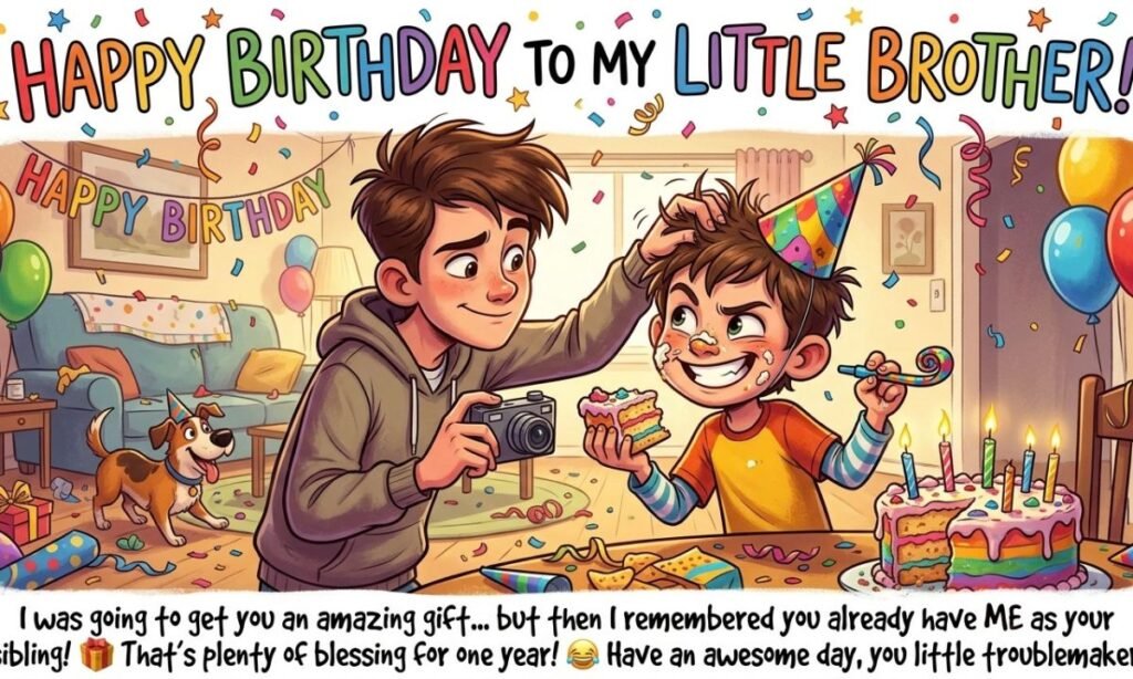 Funny Small Brother Birthday Wishes