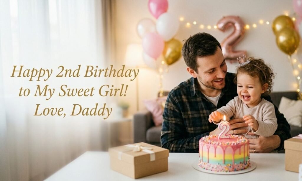 Birthday Wishes for a 2-Year-Old Baby Girl from Father