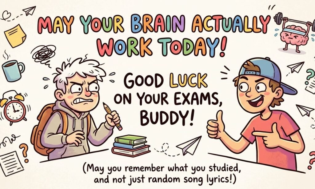 Funny Exam Success Wishes for Friends