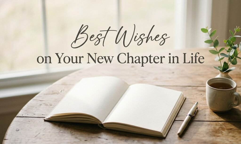 Best Wishes on Your New Chapter in Life
