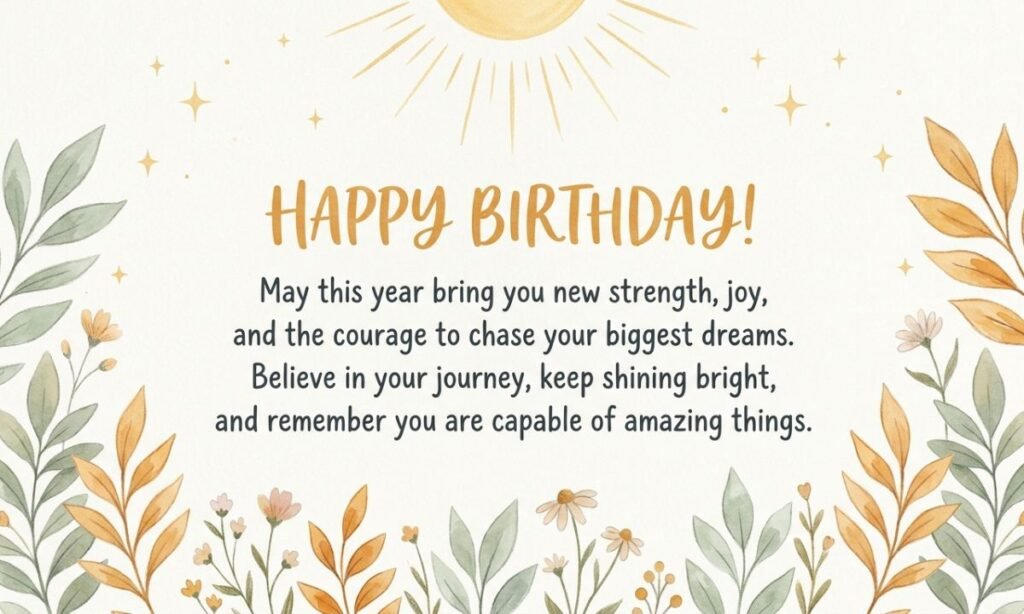 Birthday Wishes with Life Lessons