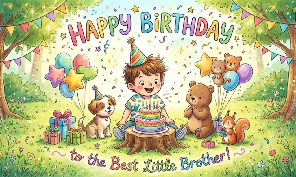 Cute Birthday Wishes for Little Brother
