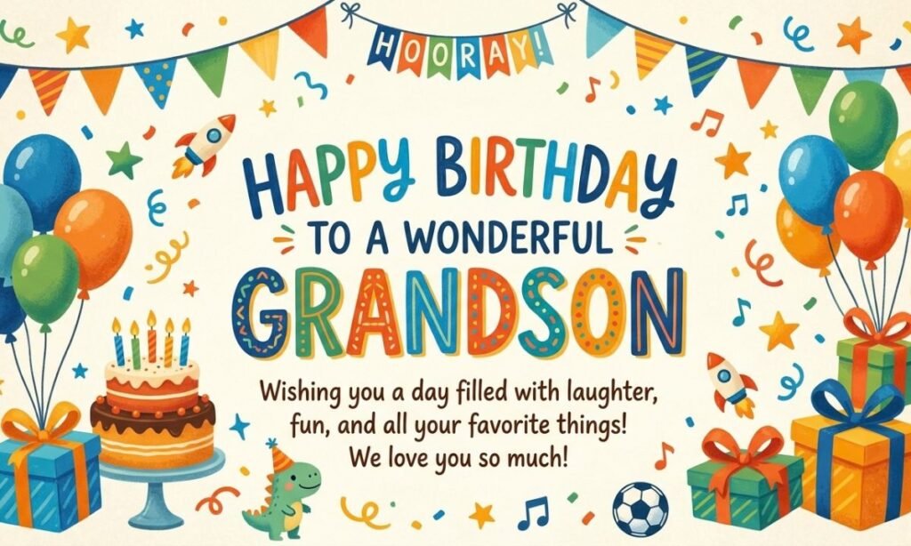 Short Birthday Wishes for Grandson