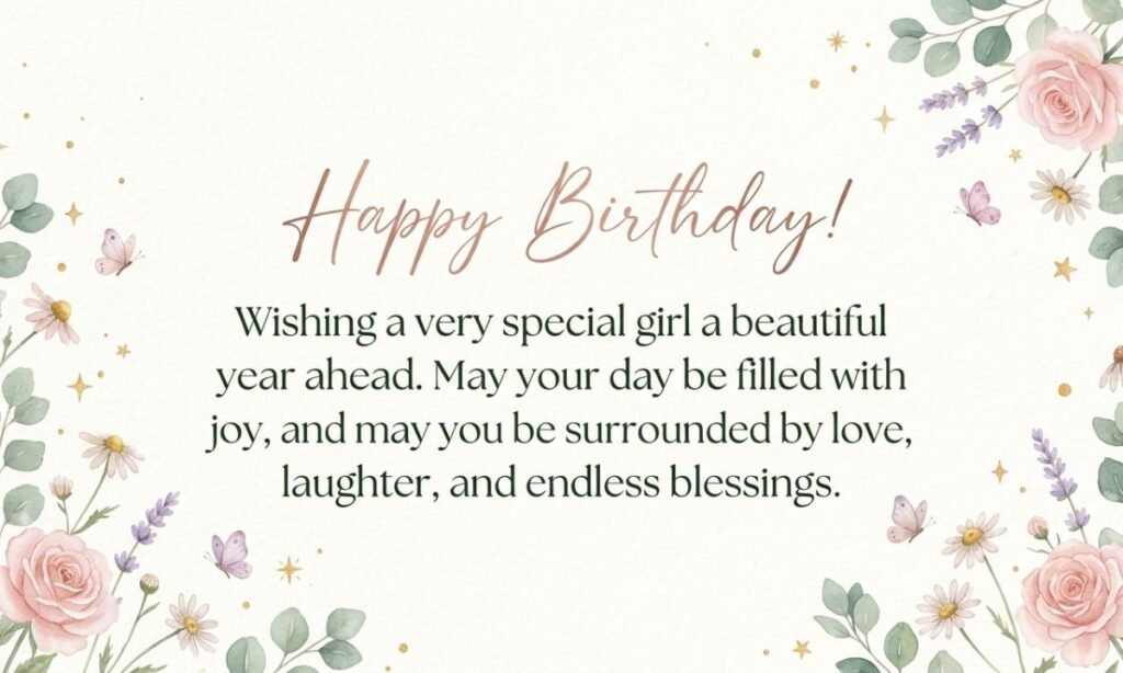 Short Birthday Wishes for a Friend's Daughter in English