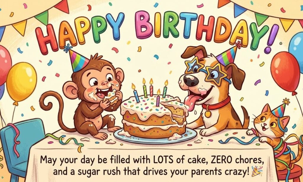 Funny Birthday Wishes for Kids