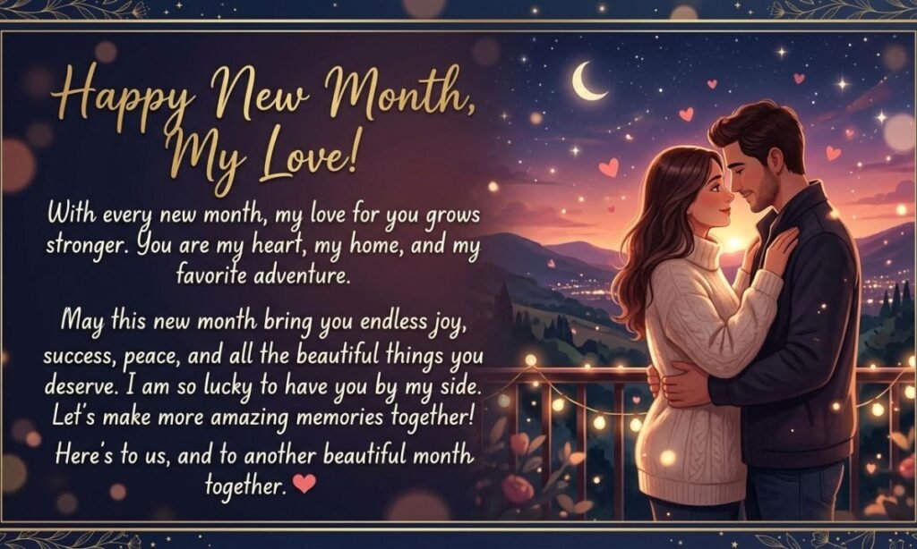 Sweet New Month Wishes for Her