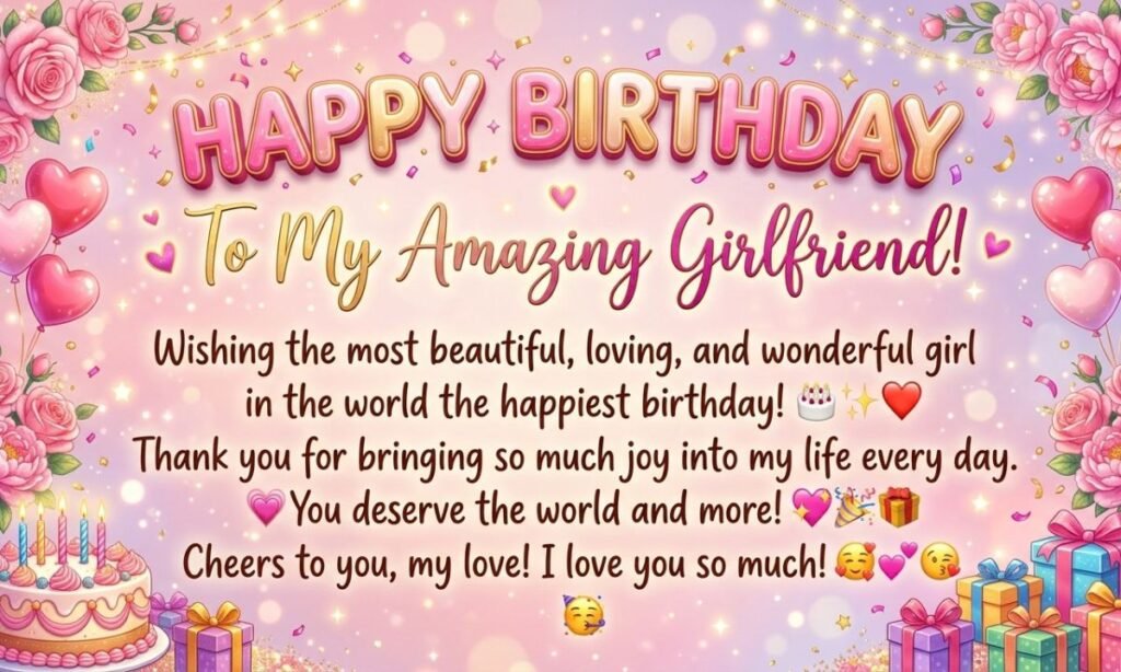 Birthday Wishes for Girlfriend with Prayers