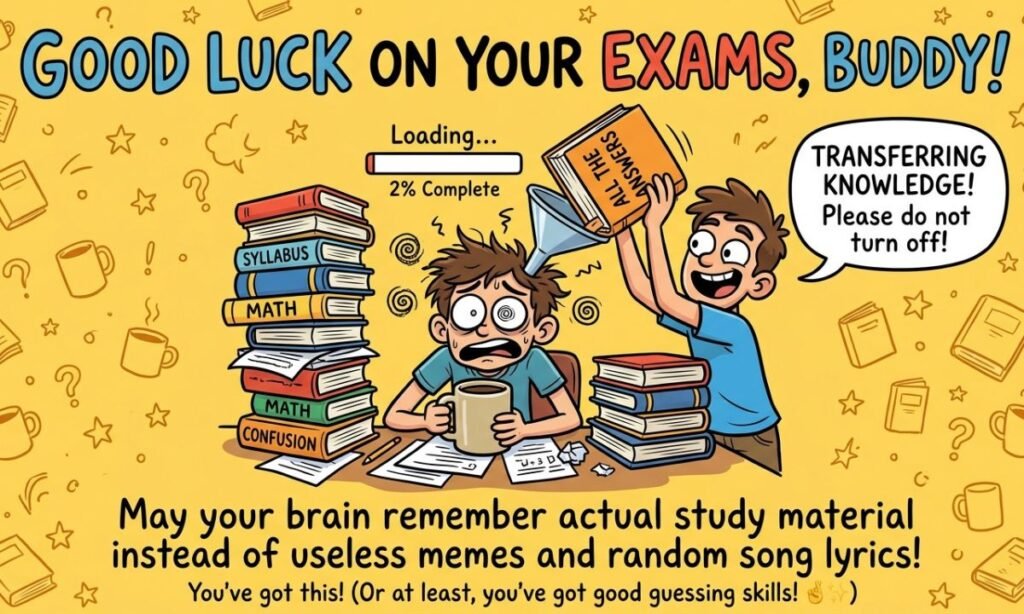 Funny Exam Wishes – Stress Relief with a Smile