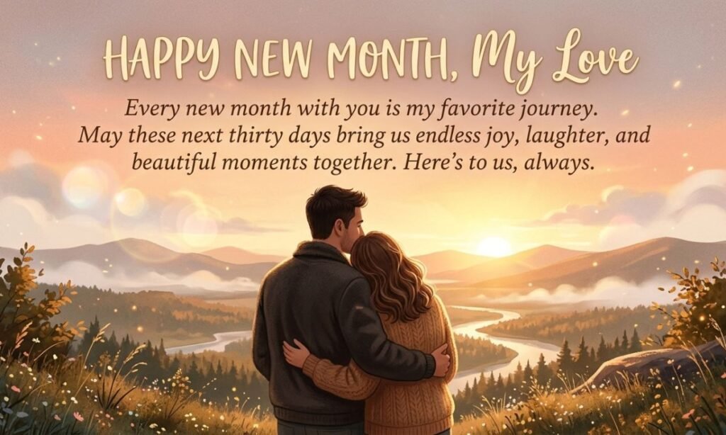 New Month Wishes for Wife or Serious Partner