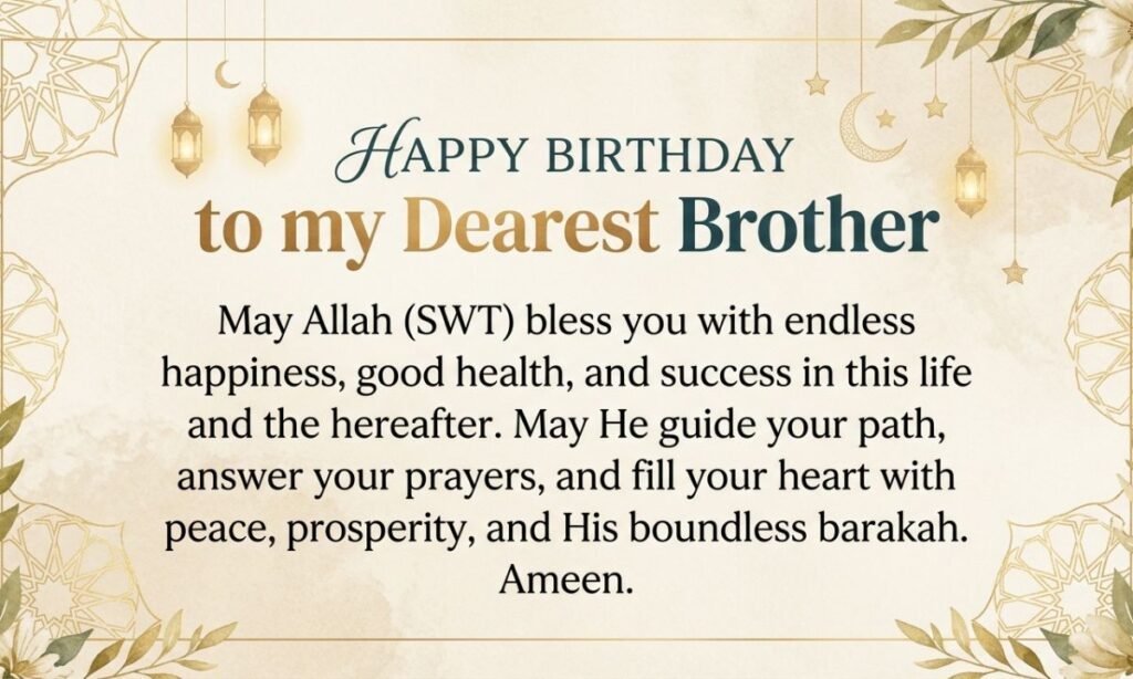 Islamic Birthday Wishes for Brother-in-Law in English
