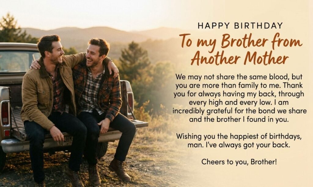 Blessing Birthday Wishes for Brother from Another Mother