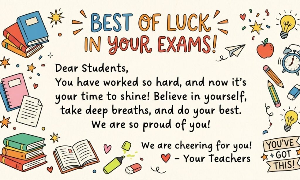 Best Success Wishes for Exams for Students